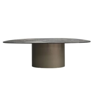 Wohnli Möbelsuche - Couchtisch in Marmor-Optik aus Glas und Stahl