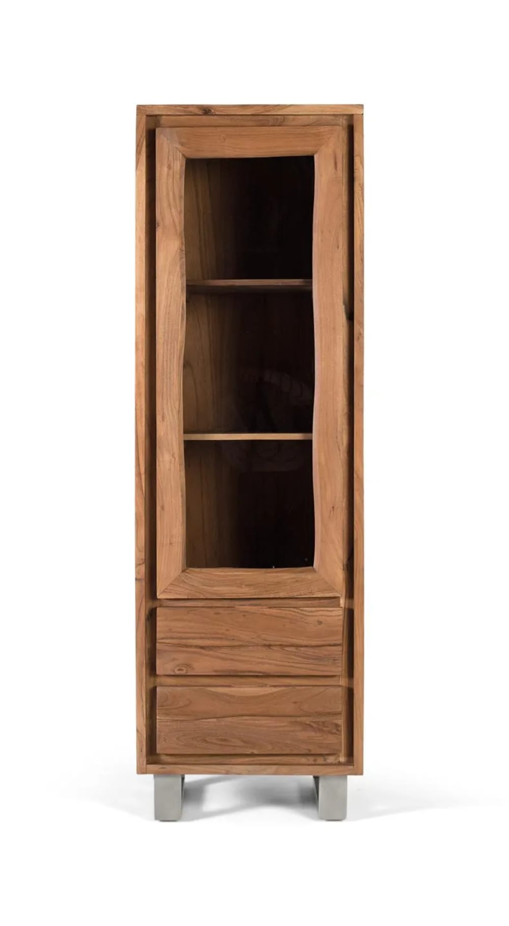 wohnli-moebel-suche-M25088445 Wohnli Möbelsuche - Vitrine aus massivem Akazienholz mit Glas
