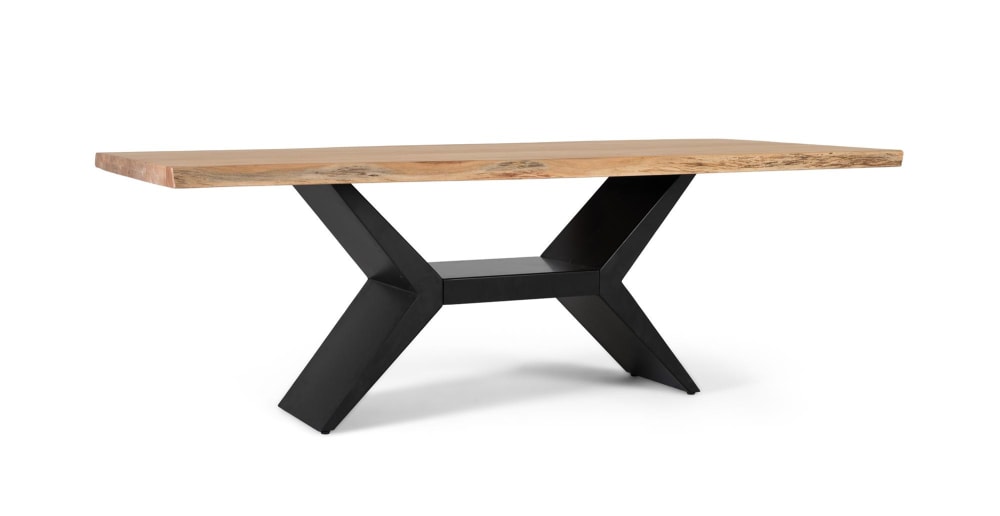 Esstisch aus massivem Akazienholz 220 cm 220x75x110cm Holz Braun GINER Y COLOMER Möbel Esszimmermöbel Esstische