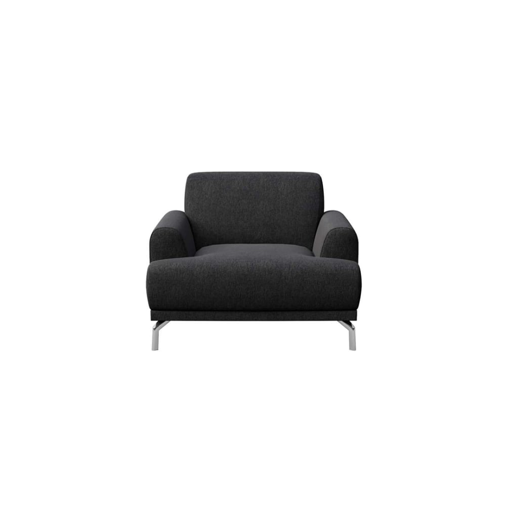 Wohnli Möbelsuche - Sessel aus Polyester dunkelgrau