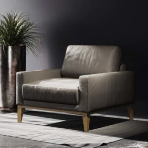 Sessel aus Polyester hellgrau 94x76x84cm Stoff Grau Mesonica Sofas und Sessel Sessel, Poufs und Fußbänke Sessel