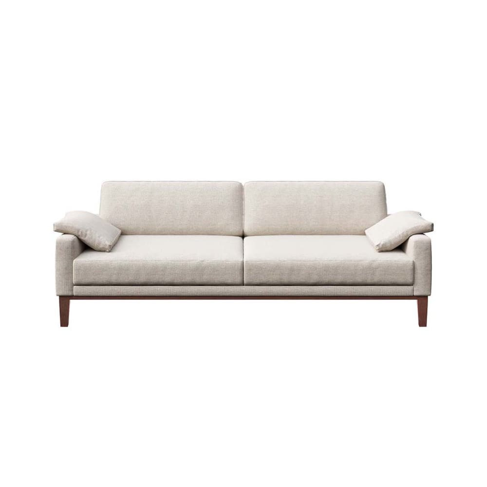 Wohnli Möbelsuche - 3-Sitzer-Sofa aus Polyester hellgrau