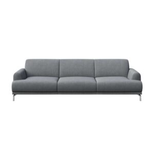 Wohnli Möbelsuche - 3-Sitzer-Sofa aus Polyester hellgrau