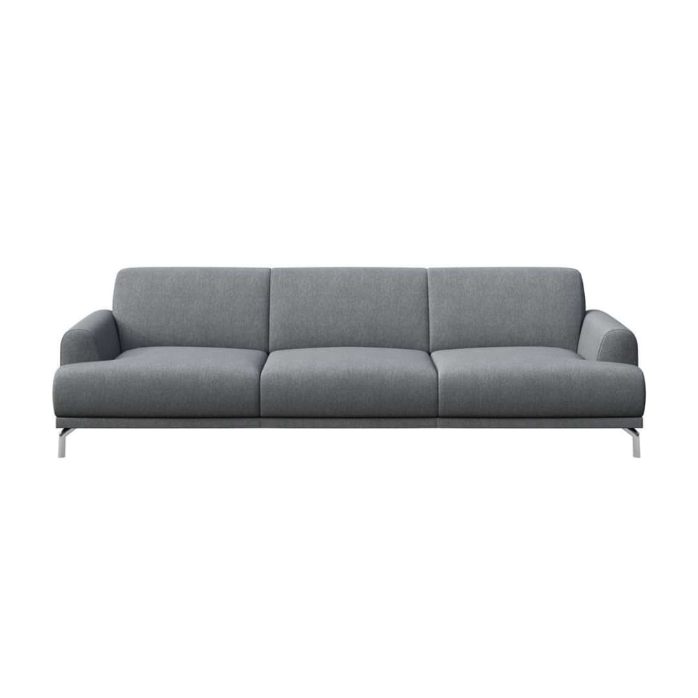 Wohnli Möbelsuche - 3-Sitzer-Sofa aus Polyester hellgrau