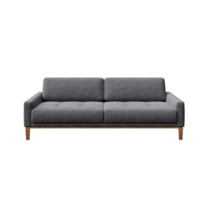 Wohnli Möbelsuche - 3-Sitzer-Sofa aus Polyester dunkelgrau