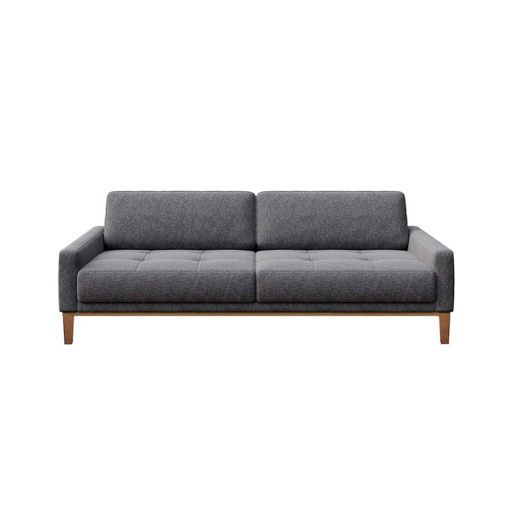 Wohnli Möbelsuche - 3-Sitzer-Sofa aus Polyester dunkelgrau