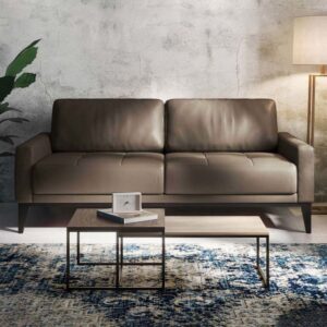 2-Sitzer-Sofa aus Polyester hellgrau 94x76x173cm Stoff Grau Mesonica Sofas und Sessel Sofas 2-Sitzer-Sofas & 3-Sitzer-Sofas