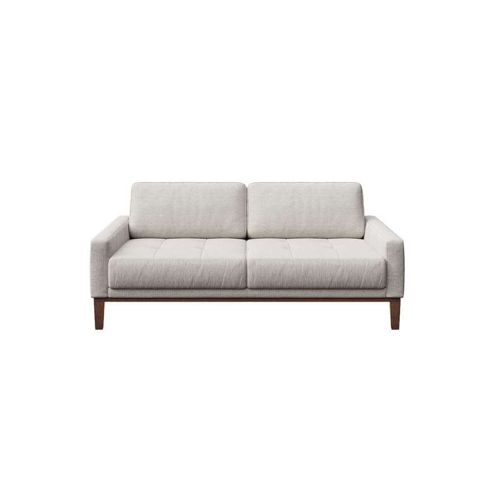 Wohnli Möbelsuche - 2-Sitzer-Sofa aus Polyester hellgrau