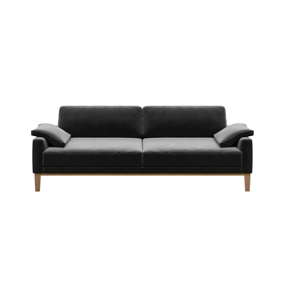 Wohnli Möbelsuche - 3-Sitzer-Sofa aus Polyester dunkelgrau