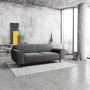 83x76x193cm Stoff Grau Mesonica Sofas und Sessel Sofas 2-Sitzer-Sofas & 3-Sitzer-Sofas