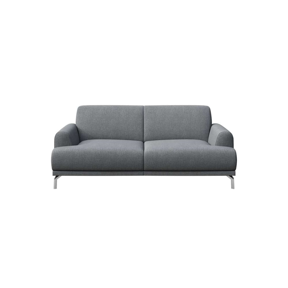 Wohnli Möbelsuche - 2-Sitzer-Sofa aus Polyester hellgrau