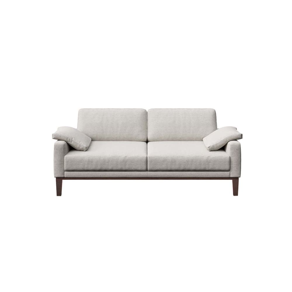 Wohnli Möbelsuche - 2-Sitzer-Sofa aus Polyester hellgrau