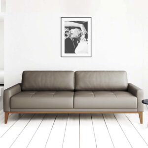 wohnli-moebel-suche-M25088858-1 3-Sitzer-Sofa aus Polyester hellgrau 94x76x211cm Stoff Grau Mesonica Sofas und Sessel Sofas 2-Sitzer-Sofas & 3-Sitzer-Sofas