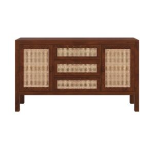 wohnli-moebel-suche-M25090423 Wohnli Möbelsuche - Buffet aus Mango-Holz mit Rattan-Geflecht