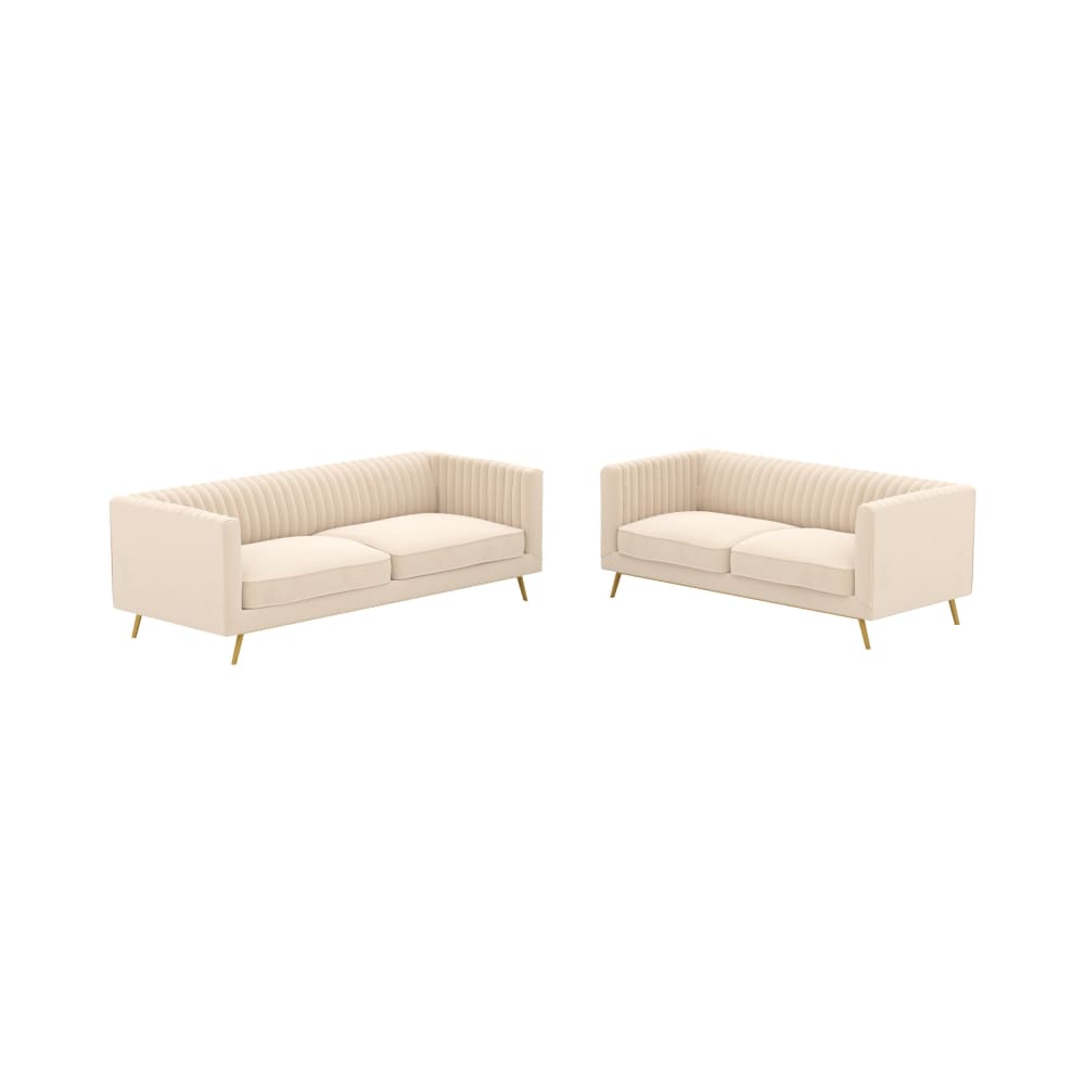 wohnli-moebel-suche-M25090426 Wohnli Möbelsuche - Beige Samtsofa Set für 5 Personen