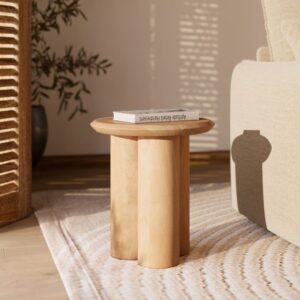 wohnli-moebel-suche-M25090445-1 Beistelltisch aus Mangoholz D40 cm 40x45x40cm Holz Braun Maison Pavane Möbel Wohnzimmermöbel Beistelltische