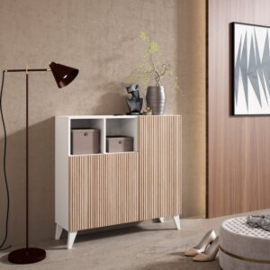 wohnli-moebel-suche-M25090498-1 Schuhschrank Melamin Weiß Türen Helliche 87x90x27 cm 90x87x27cm Spanplatte Weiß Herdasa Möbel Flurmöbel Schuhschränke
