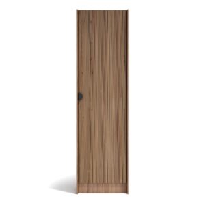 Wohnli Möbelsuche - Schuhschrank Melamin Nussbaum Tür Lattenoptik Nussbaum 190x50x24cm