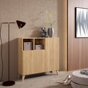 Schuhschrank Melamin Goldene Eiche 87×90×27 cm 90x87x27cm Spanplatte Braun Herdasa Möbel Flurmöbel Schuhschränke