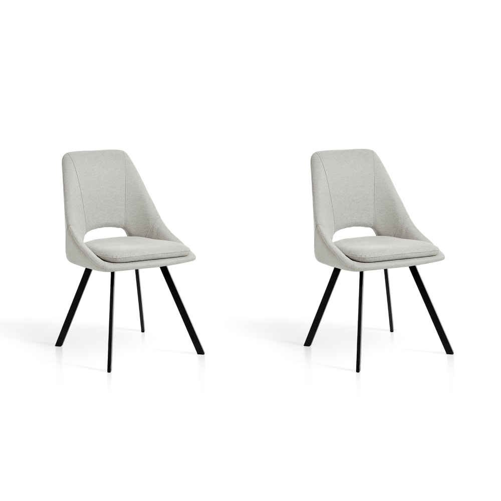 wohnli-moebel-suche-M25090644 Wohnli Möbelsuche - 2‑er Set Stühle aus Stoff und Metall beige 85×48×57 cm