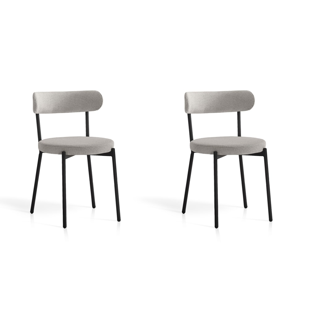 wohnli-moebel-suche-M25090659 Wohnli Möbelsuche - 2‑er Set Stühle aus Stoff und Metall grau 75×46×49 cm
