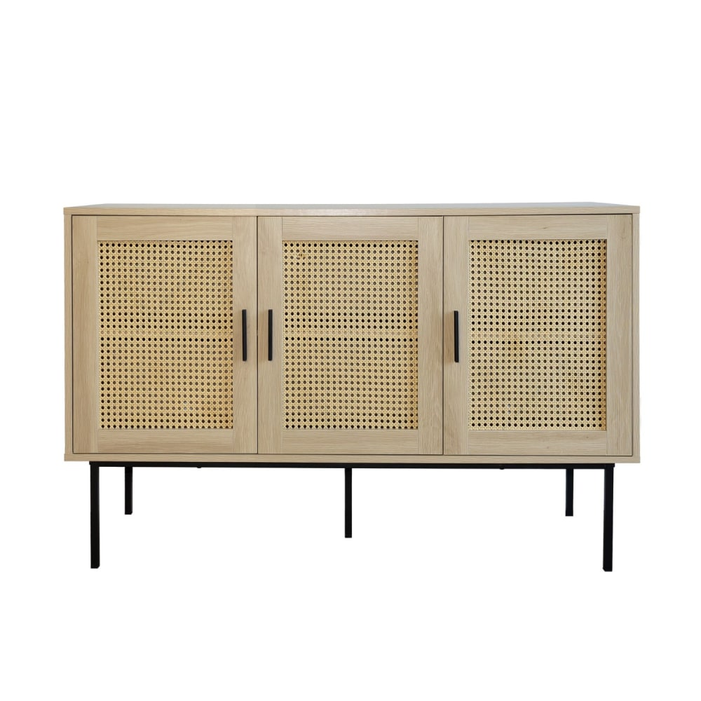 Wohnli Möbelsuche - Sideboard aus Rattan mit 3 Türen