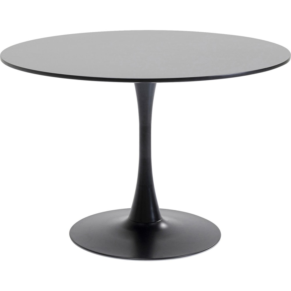 wohnli-moebel-suche-M25092870 Wohnli Möbelsuche - Runder Esstisch für 4 Personen aus Holz und Stahl in Schwarz D110cm