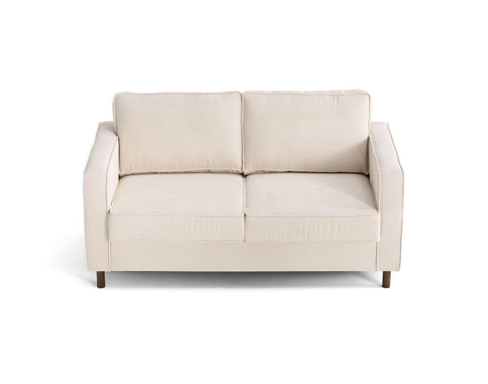 wohnli-moebel-suche-M25093028 Wohnli Möbelsuche - Jake - canapé 2 places en velours côtelé - pieds bois foncé