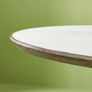 Ovaler Esstisch aus weißem Marmor L180 cm - TULIPE 76x110x180cm Holz Weiß Signature Möbel Esszimmermöbel Esstische