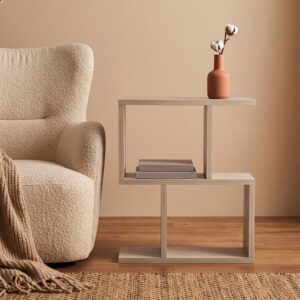 wohnli-moebel-suche-M25093100-1 Beistelltisch L45 cm - Travertindekor 45x51x17cm Spanplatte Beige Calicosy Möbel Wohnzimmermöbel Beistelltische