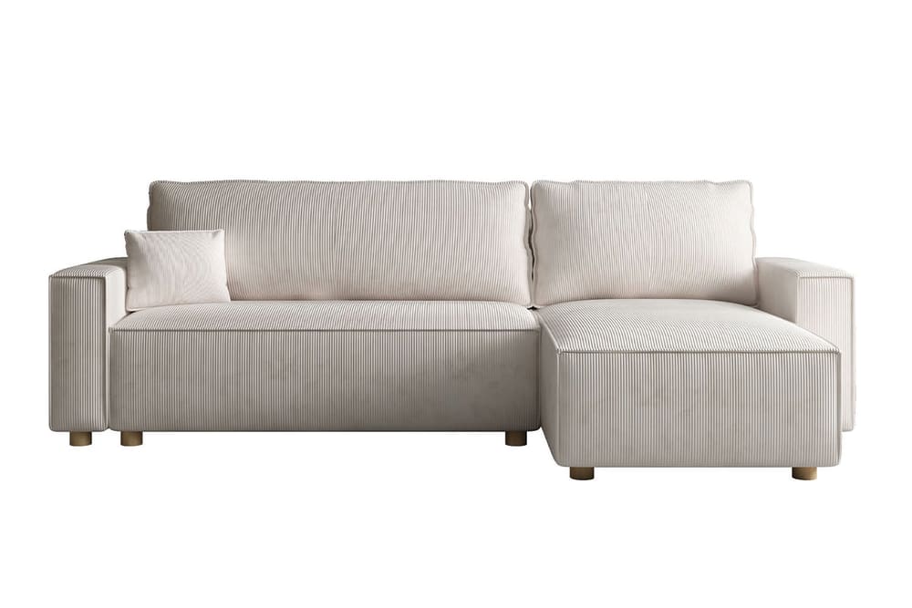 wohnli-moebel-suche-M25093245 Wohnli Möbelsuche - Wendbares 4-Sitzer-Eck-Schlafsofa aus beigem Cord