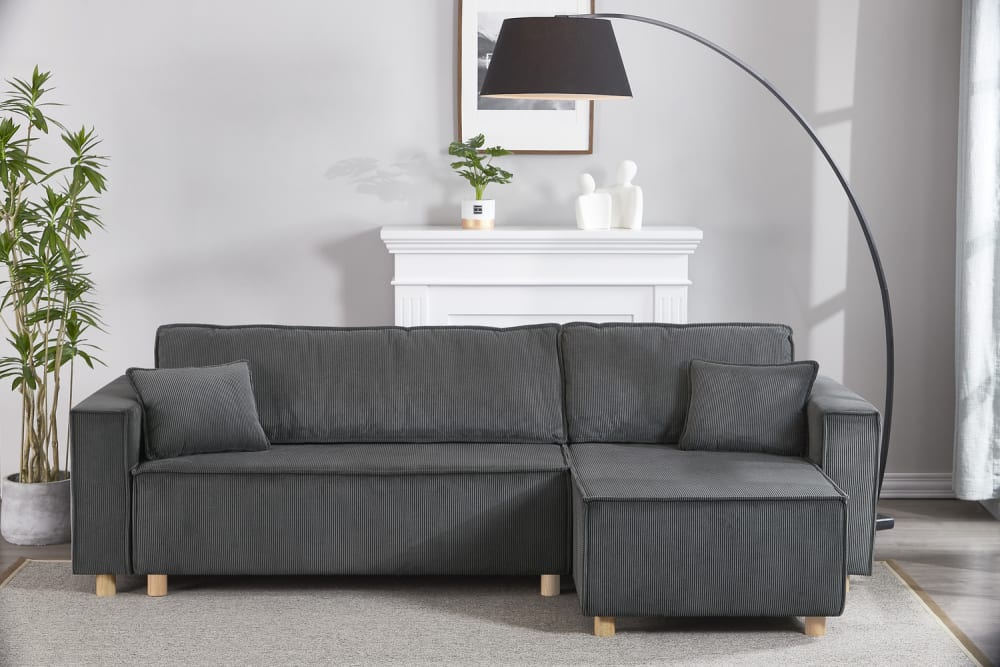 252x85x140cm Holz Grau Concept Usine Sofas und Sessel Sofas Ecksofas