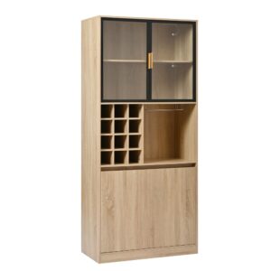 wohnli-moebel-suche-M25094064 Wohnli Möbelsuche - Hohe Vitrine in Holzoptik