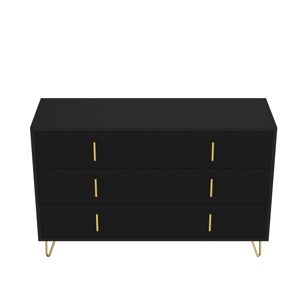 wohnli-moebel-suche-M25094105 Wohnli Möbelsuche - Elegantes Sideboard mit 6Strukturierten Schubladen und Griffen