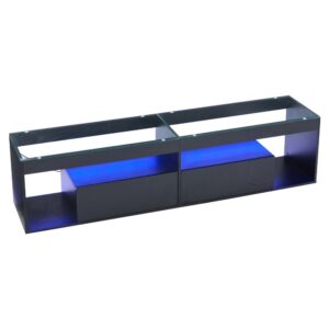 wohnli-moebel-suche-M25094111 Wohnli Möbelsuche - Lackierter TV-Schrank mit gehärtetem Glas und LEDs