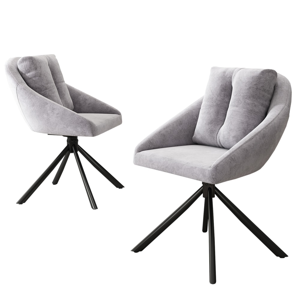 wohnli-moebel-suche-M25094115 Wohnli Möbelsuche - 2er-Set Esszimmerstühle aus Samt