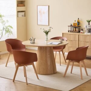 wohnli-moebel-suche-M25094214-1 Runder Esstisch für 6 Personen aus Holz 120x78x120cm Holz Braun Nordlys Möbel Esszimmermöbel Esstische