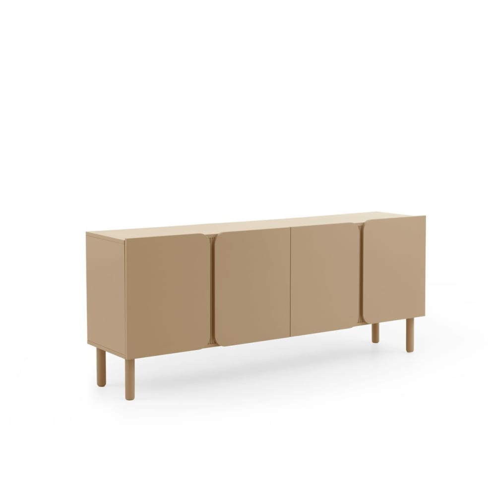 wohnli-moebel-suche-M25094530 Wohnli Möbelsuche - Beigefarbener Sideboard mit abgerundeten Ecken an den Türen