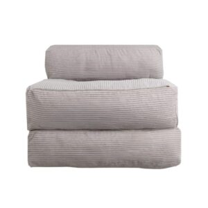 wohnli-moebel-suche-M25095216-1 Schlafsessel 70x190 cm hellgrau 190x40x70cm Samt Grau Bananair Sofas und Sessel Sessel, Poufs und Fußbänke Sessel