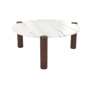 wohnli-moebel-suche-M25095261 Wohnli Möbelsuche - Couchtisch runder aus Marmor und Mango-Holz D86 cm