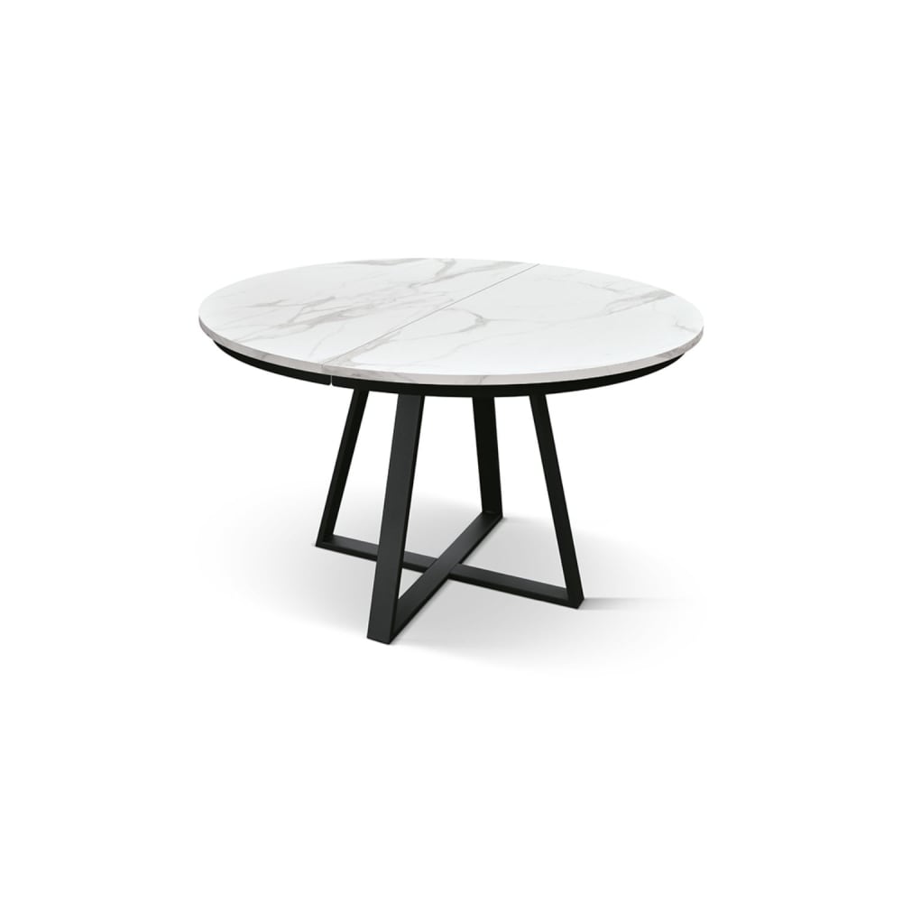 wohnli-moebel-suche-M25095919 Wohnli Möbelsuche - Runder Tisch weißes Holz & schwarze Beine