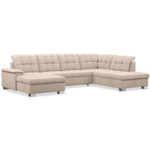 Wohnli Möbelsuche - Wohnlandschaft mit Schlaffunktion und Veloursbezug