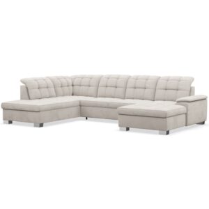 Wohnli Möbelsuche - Wohnlandschaft mit Schlaffunktion und Veloursbezug