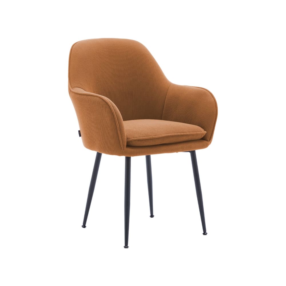Wohnli Möbelsuche - Cord-Sessel camel Metallbeine