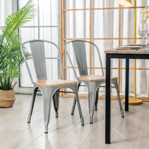 55x83x44cm Metall Grau Nordlys Möbel Esszimmermöbel Stühle