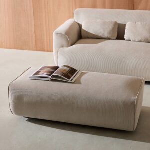 wohnli-moebel-suche-M25096762-1 Fußhocker mit Cordbezug in greige für 2-Sitzer Ecksofa