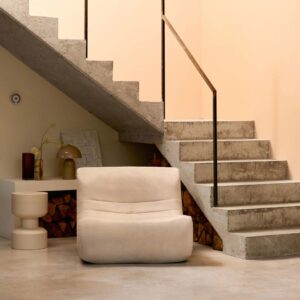 wohnli-moebel-suche-M25096814-1 Sessel ohne Armlehne mit Samtbezug in beige 91x72x105cm Samt Beige sweeek Sofas und Sessel Sofas Modulare Sofas