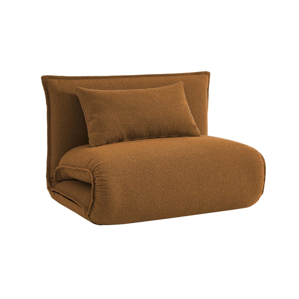 wohnli-moebel-suche-M25096829 Wohnli Möbelsuche - 1-Sitzer Schlafsessel mit Bouclé-Bezug in senfgelb