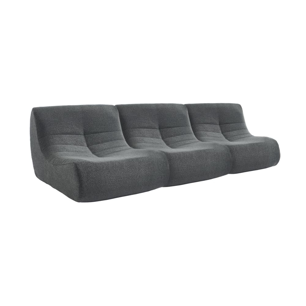 wohnli-moebel-suche-M25096831 Wohnli Möbelsuche - 3er-Set Sessel mit strukturiertem Bouclé-Bezug anthrazit