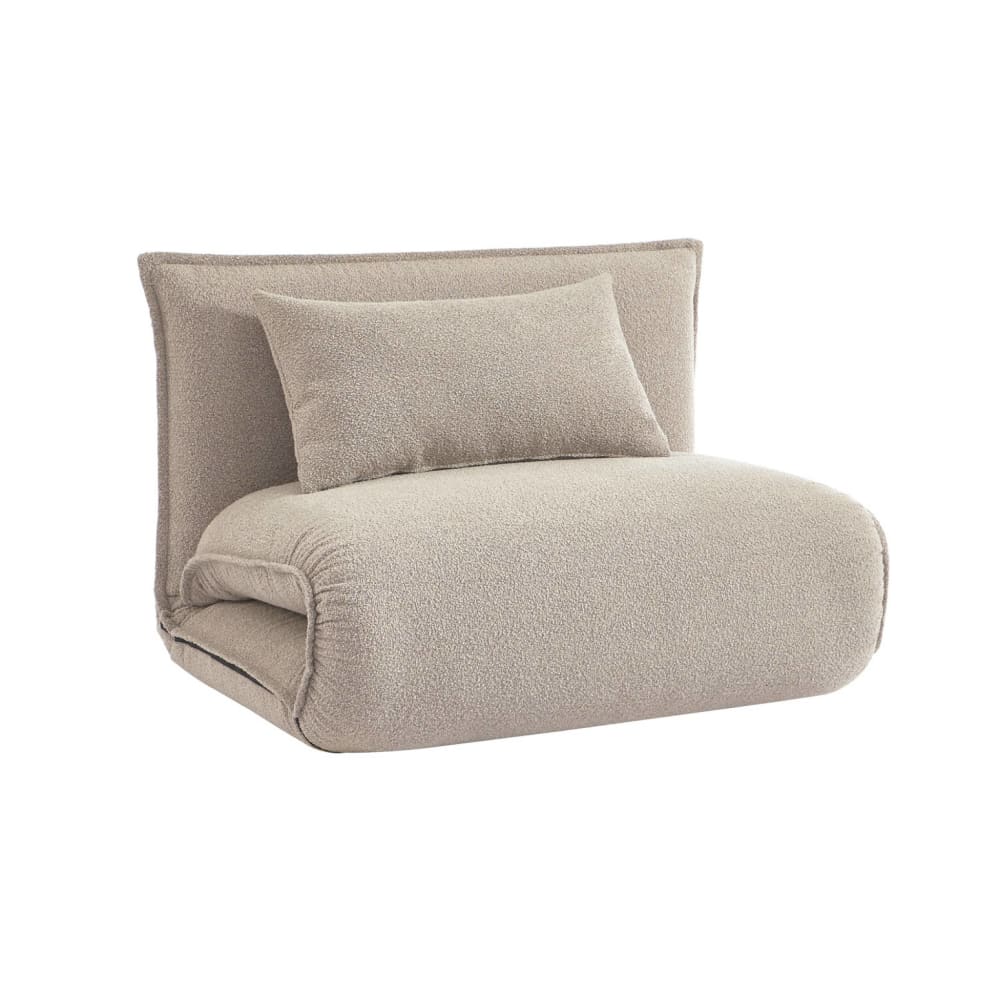 wohnli-moebel-suche-M25096852 Wohnli Möbelsuche - 1-Sitzer Schlafsessel mit Bezug aus Bouclé in beige